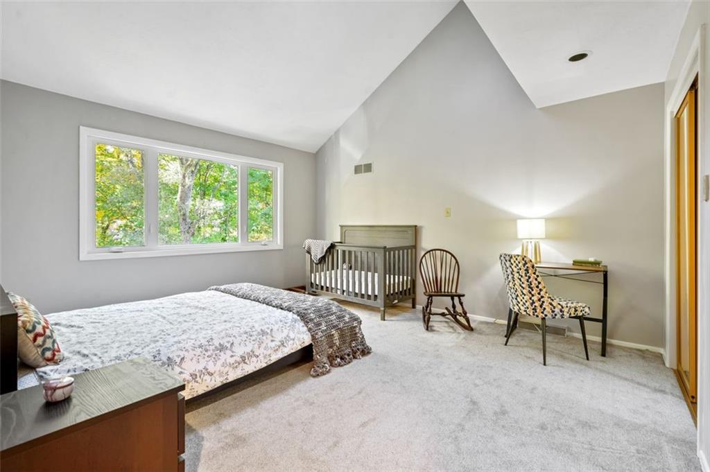 114 Will Scarlet Road Canonsburg, PA 15317 - Photo 12 of 14 a bedroom with a bed chairs and a window