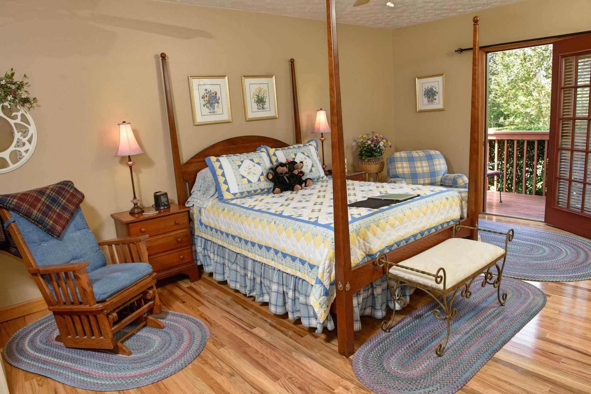 2149 Seaton Springs Road Sevierville, TN 37862 - Photo 20 of 26 a bedroom with a bed and wooden floor