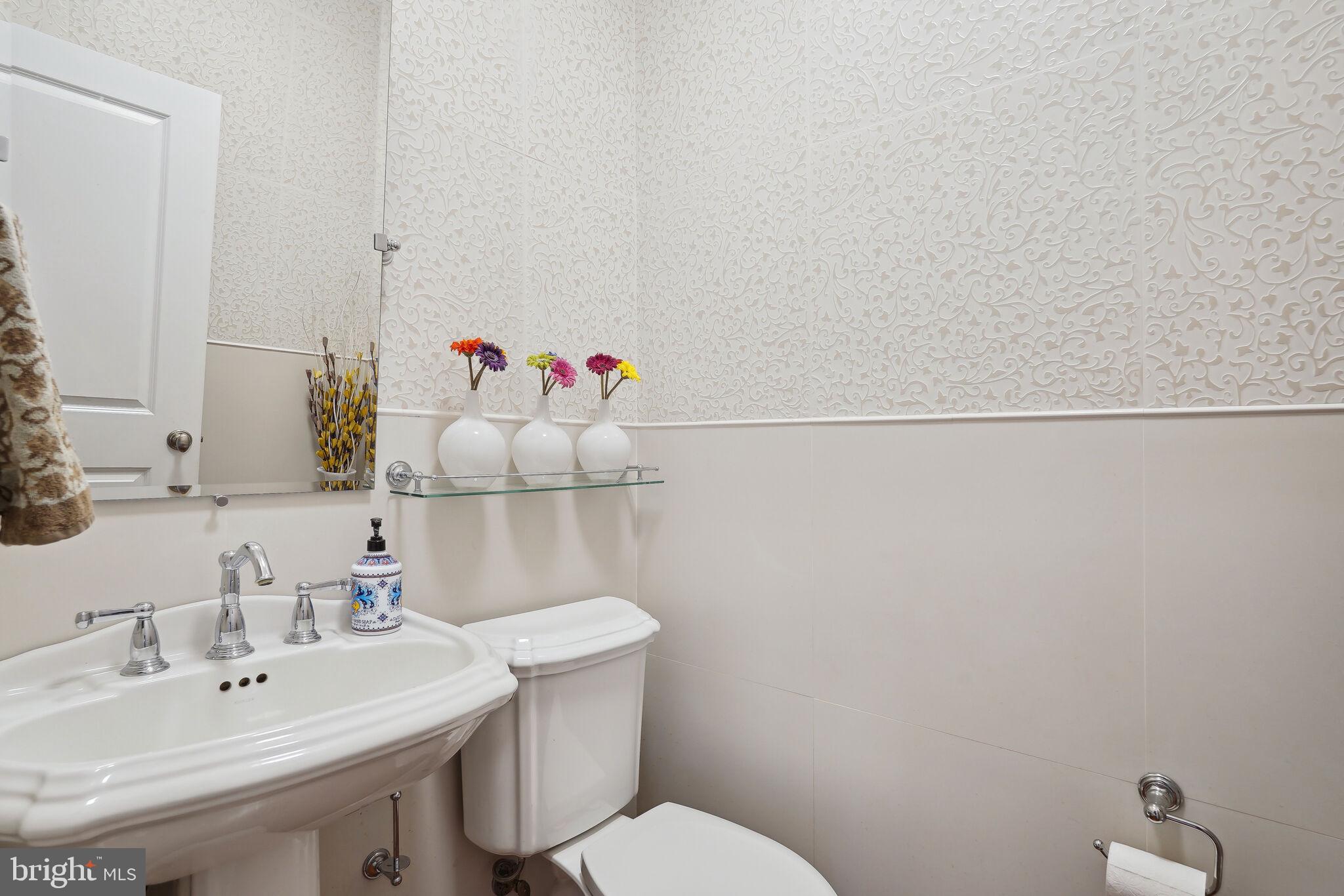 6309 Wiscasset Road Bethesda, MD 20816 - Photo 19 of 50 Whimsical Powder Room