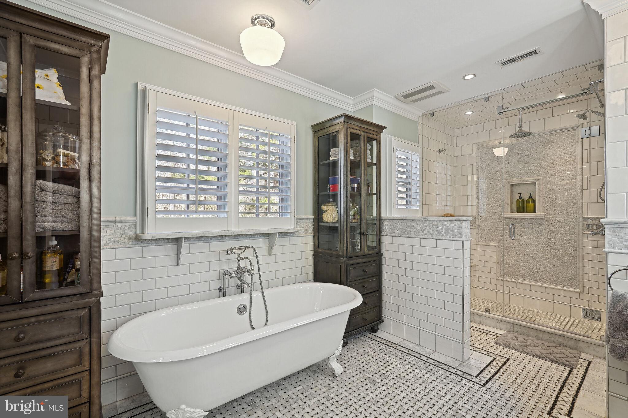6309 Wiscasset Road Bethesda, MD 20816 - Photo 23 of 50 Owner's Bath with Heated Floors!