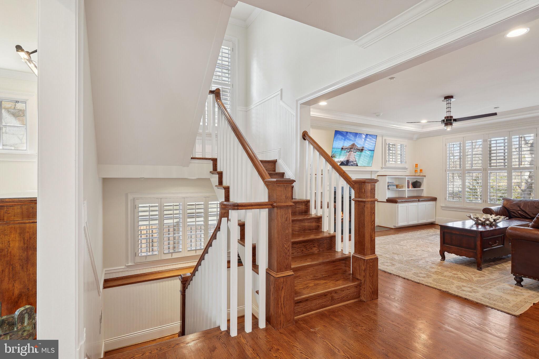 6309 Wiscasset Road Bethesda, MD 20816 - Photo 37 of 50 Desirable Side Stairway with Natural Light