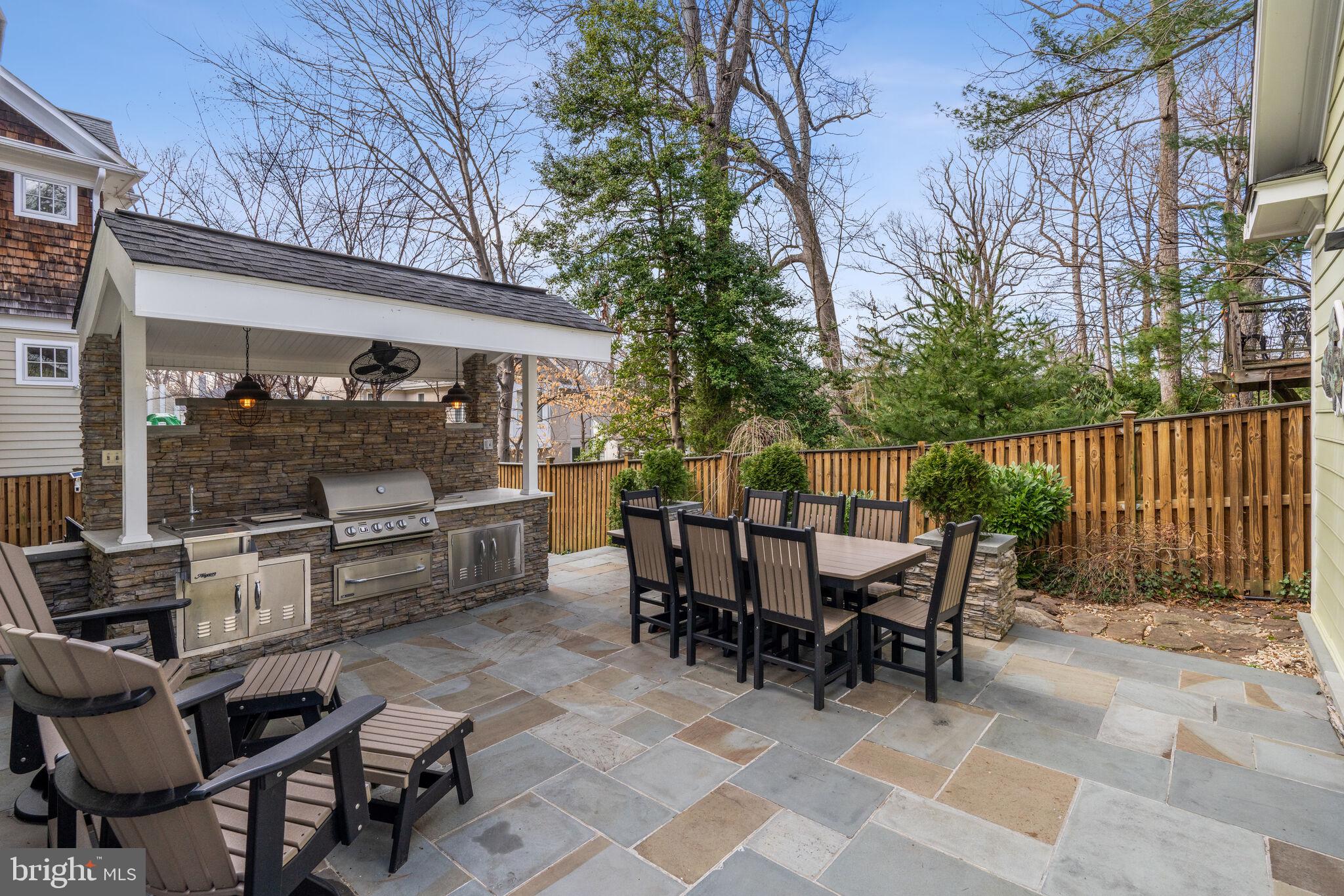 6309 Wiscasset Road Bethesda, MD 20816 - Photo 47 of 50 Ultimate Outdoor Space - Cook in the Nice Weather