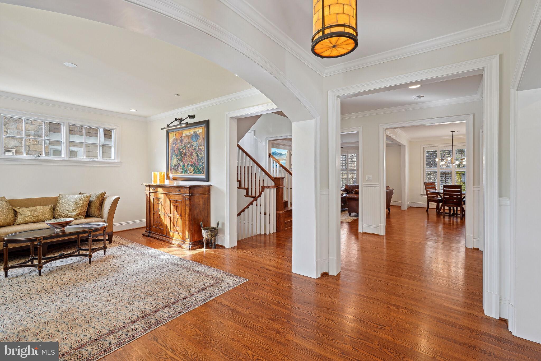6309 Wiscasset Road Bethesda, MD 20816 - Photo 6 of 50 Entry Foyer and Formal Living Room