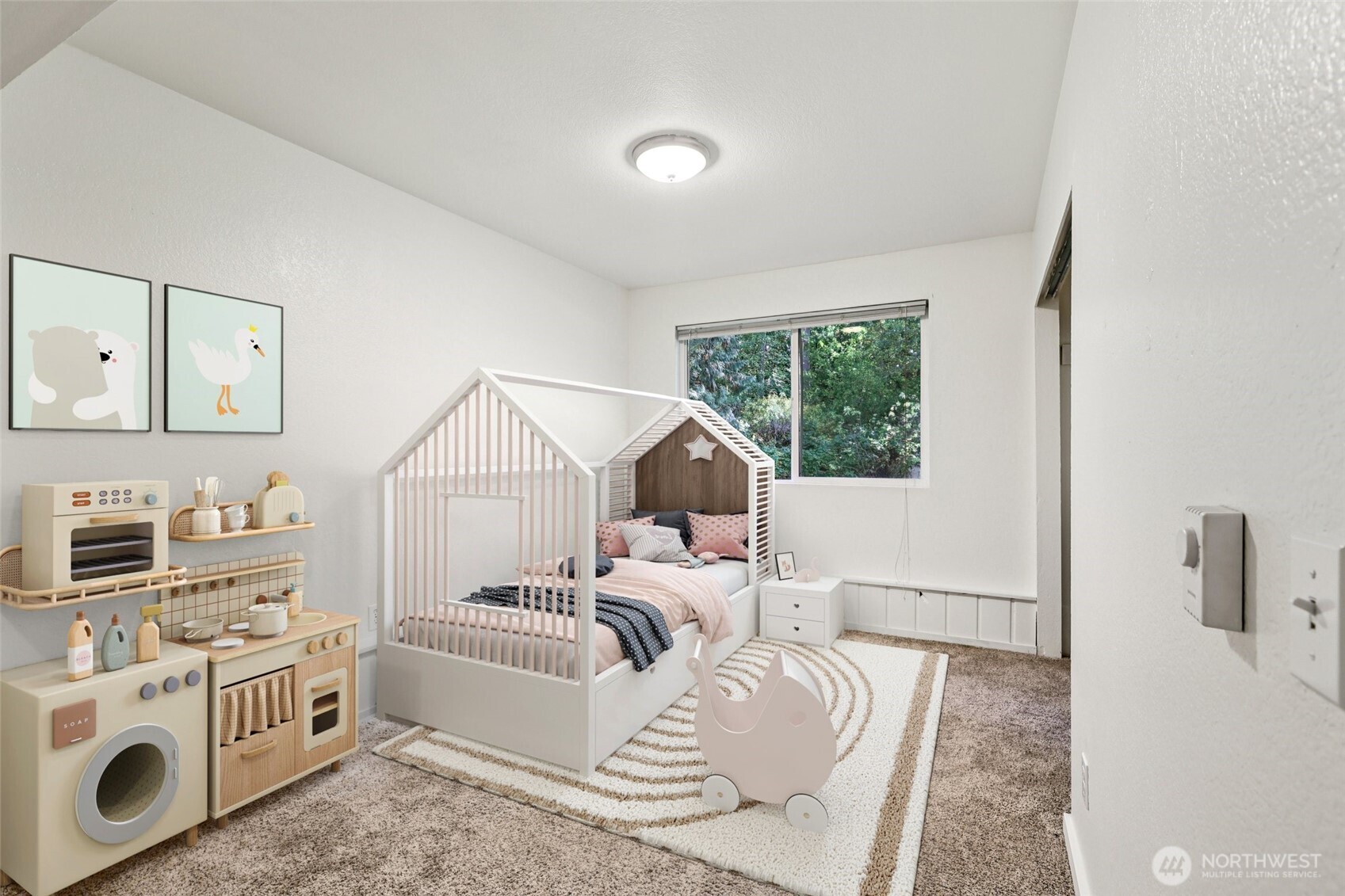 8032 71st Place Southeast Snohomish, WA 98290 - Photo 24 of 32 a bedroom with furniture and a window