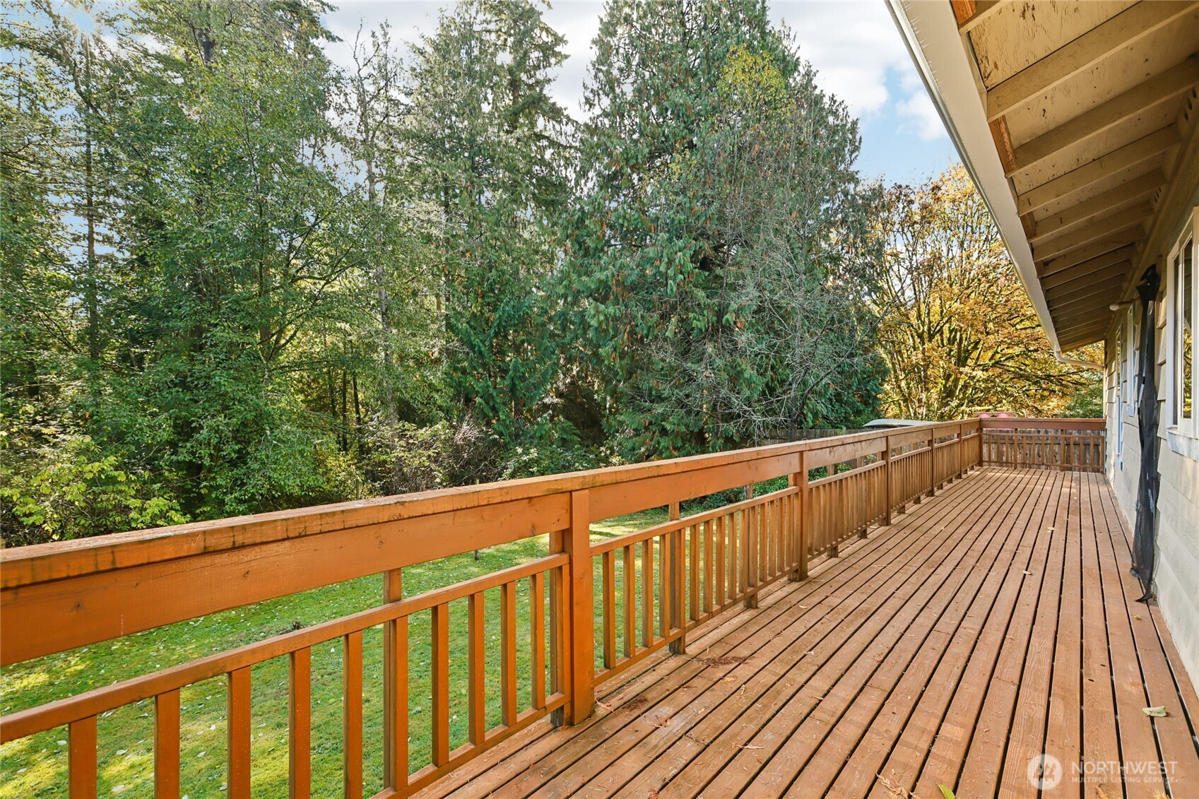 8032 71st Place Southeast Snohomish, WA 98290 - Photo 28 of 32 a view of balcony with wooden floor and fence