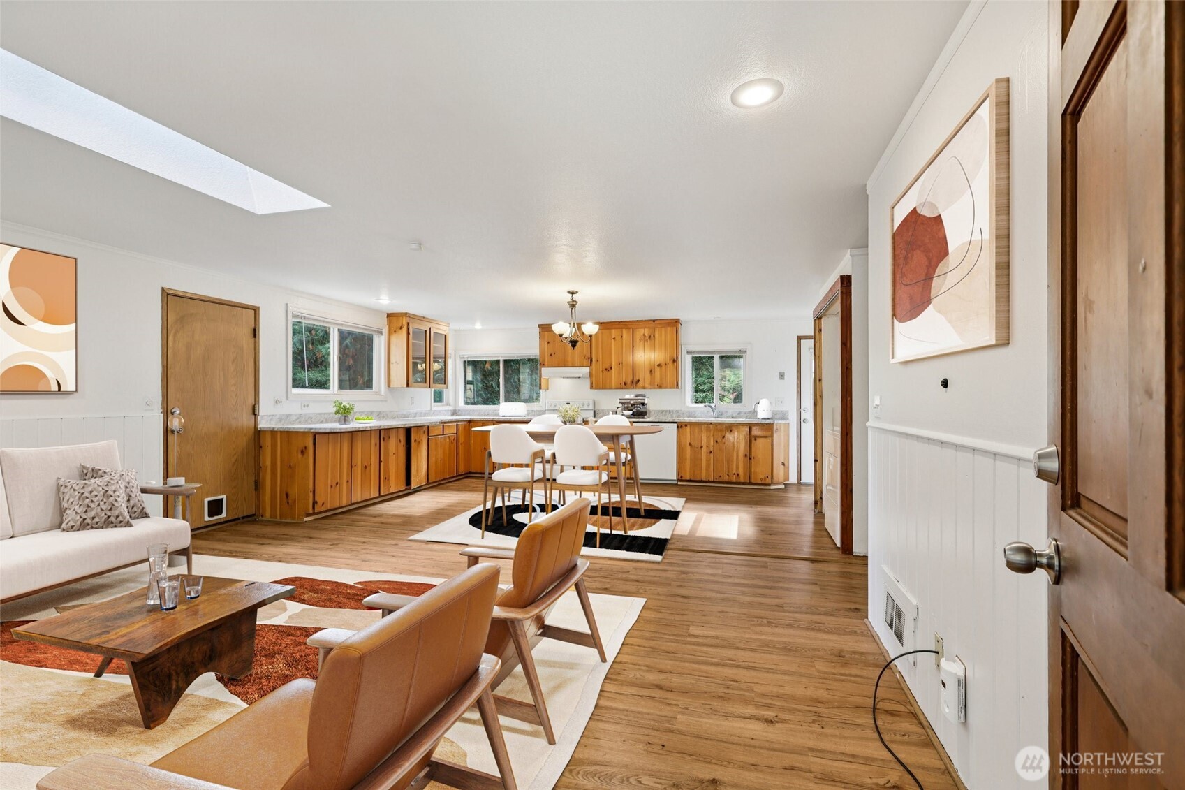 8032 71st Place Southeast Snohomish, WA 98290 - Photo 4 of 32 a living room with stainless steel appliances furniture stove and a kitchen view