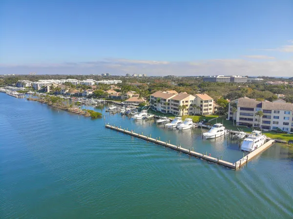 an view of a lake with houses