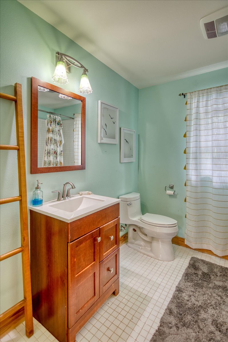 301 Blessing Ranch Road Liberty Hill, TX 78642 - Photo 24 of 40 a bathroom with a toilet sink and mirror
