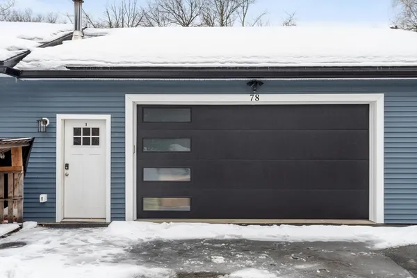 a view of a door of the house