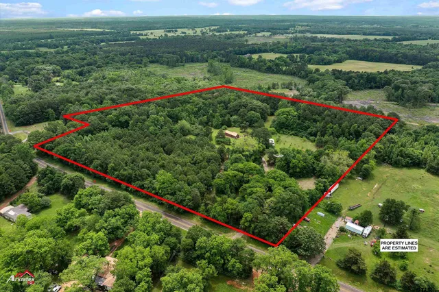 a view of a lush green field