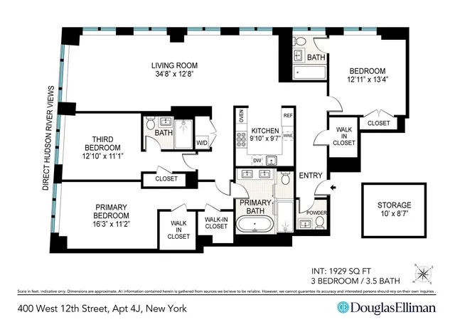 $27,500 | 400 West 12th Street, Unit 4J | West Village