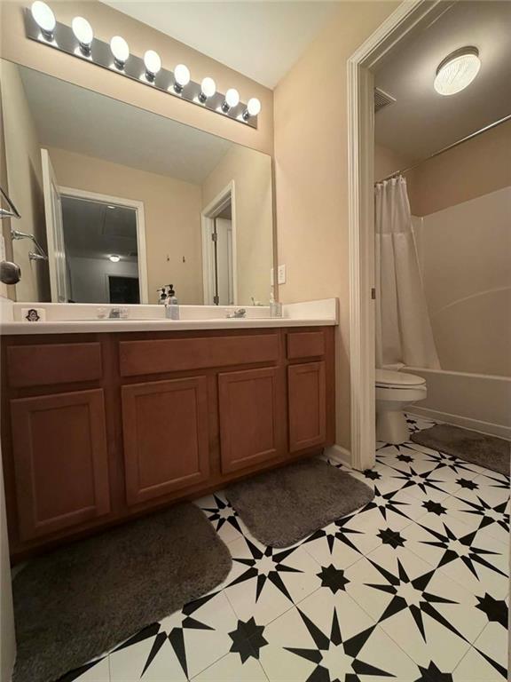 4832 Batiste Lane Acworth, GA 30101 - Photo 24 of 27 a bathroom with a sink and a mirror