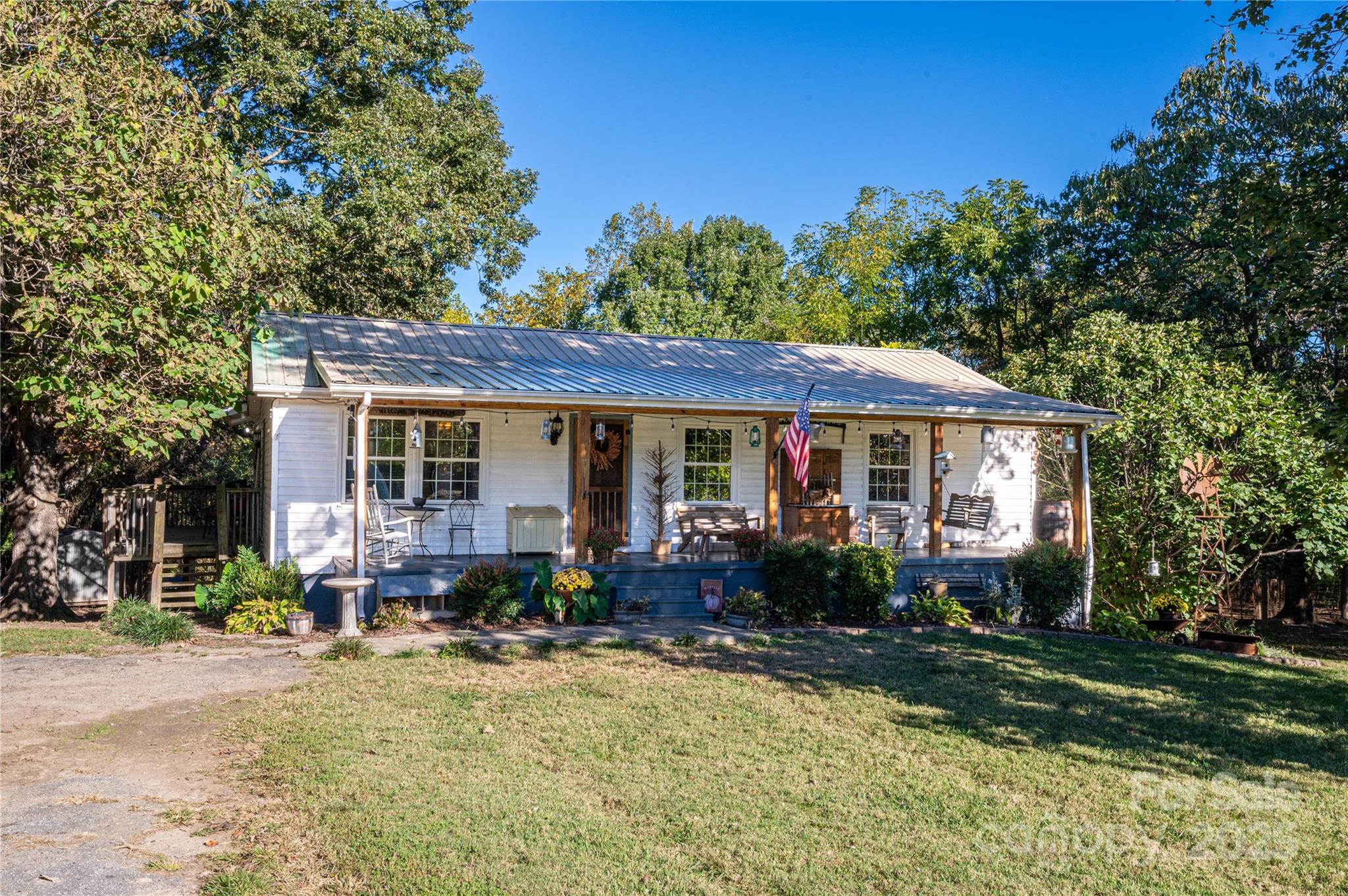a front view of a house with a porch