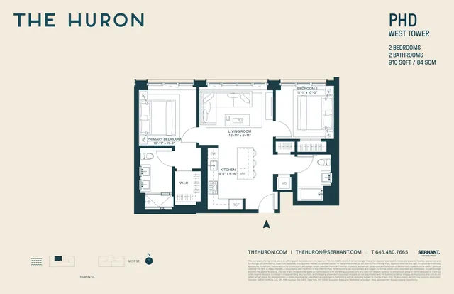 $1,870,000 | 29 Huron Street, Unit PHDW | Greenpoint