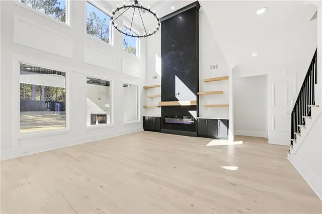 a view of a livingroom with a flat screen tv