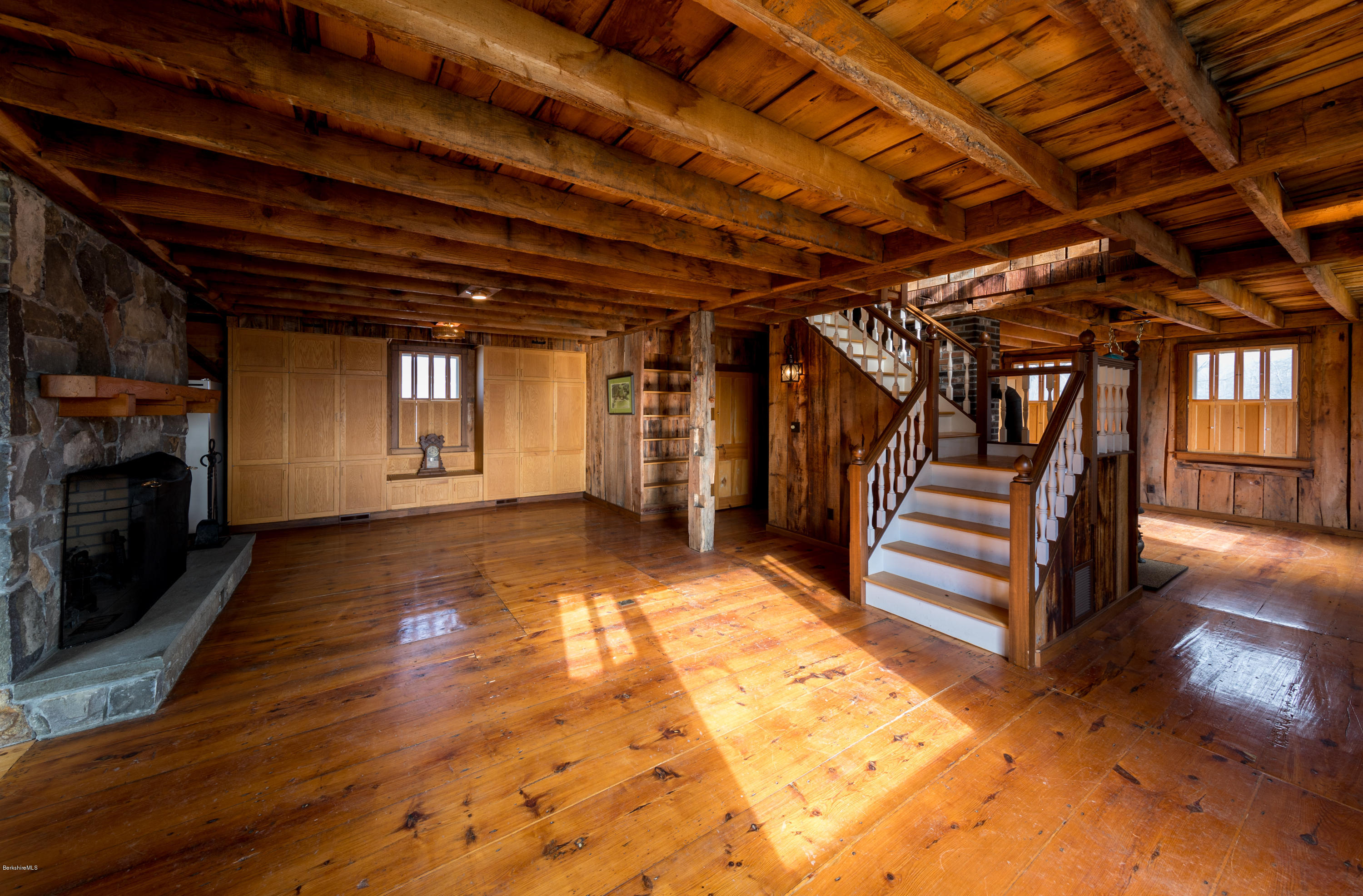 54 Patten Road Shelburne, MA 01370 - Photo 11 of 30 a view of an empty room with wooden floor and a window