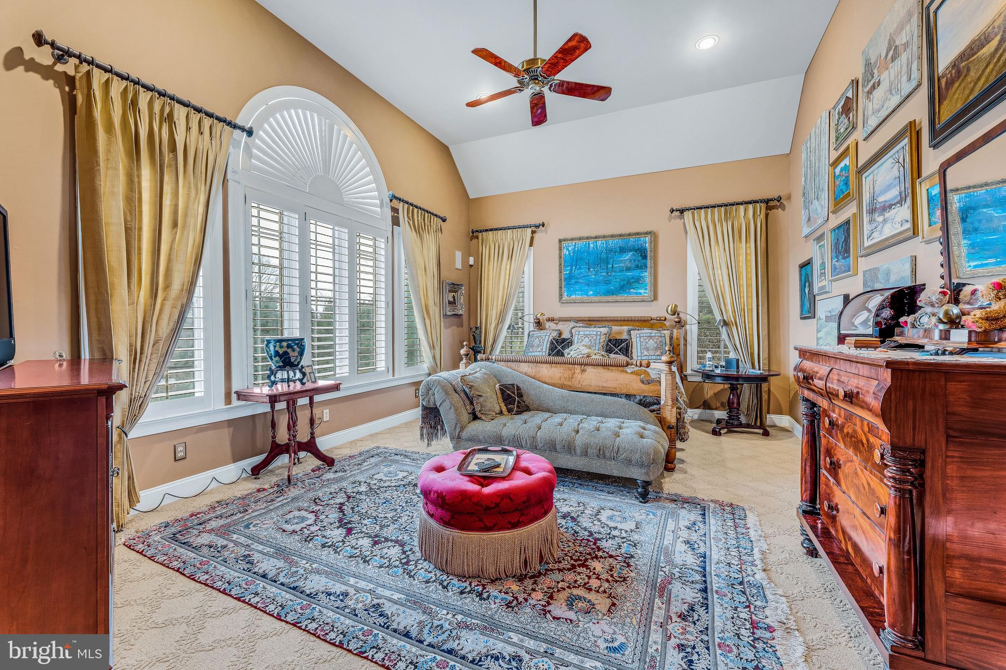 5 Shull Farm Road Erwinna, PA 18920 - Photo 11 of 33 Fabulous Master bedroom with Cathedral Ceiling