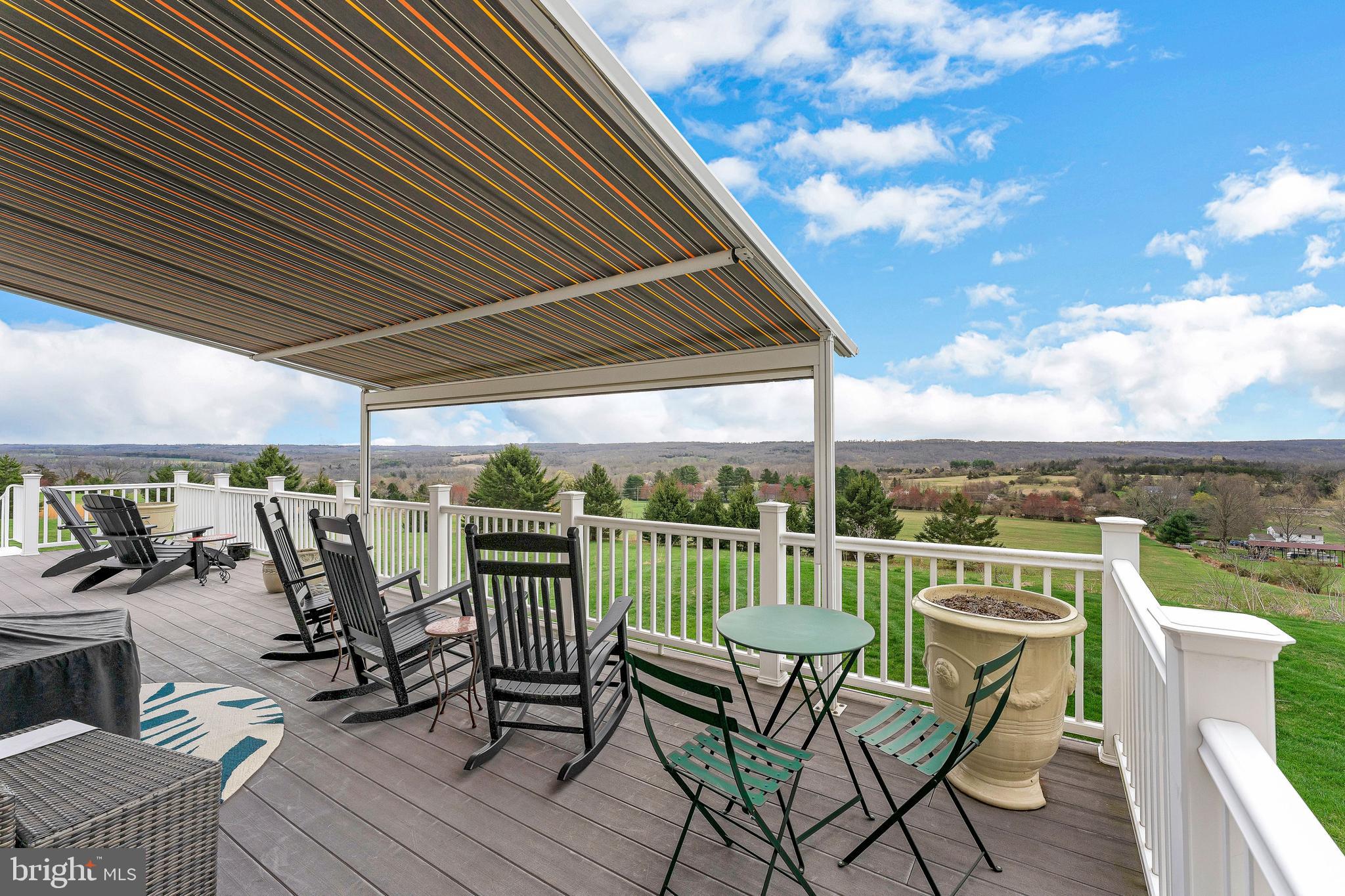 5 Shull Farm Road Erwinna, PA 18920 - Photo 32 of 33 Upper deck with Awning