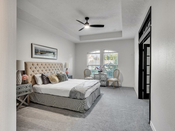 2523 Watts Street Houston, TX 77030 - Photo 29 of 45 a bedroom with a bed couch and window