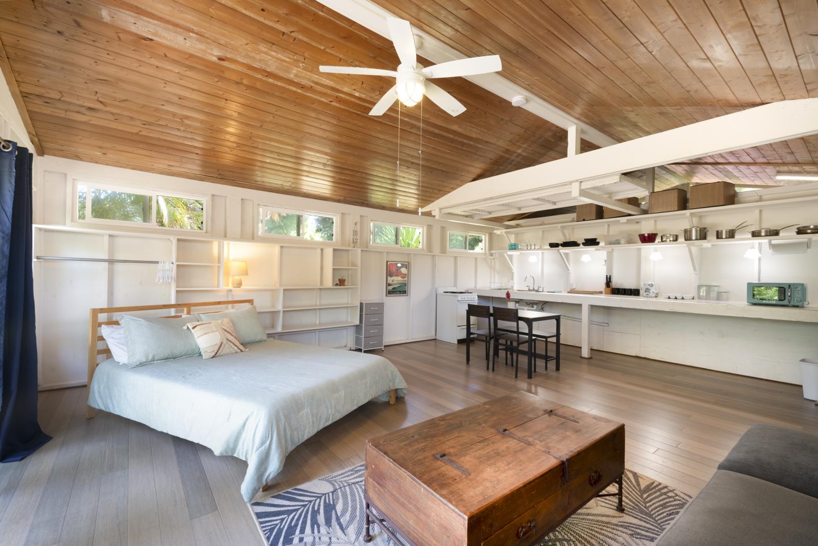 60 Lepo Place Haiku, HI 96708 - Photo 30 of 47 a living room with furniture and wooden floor