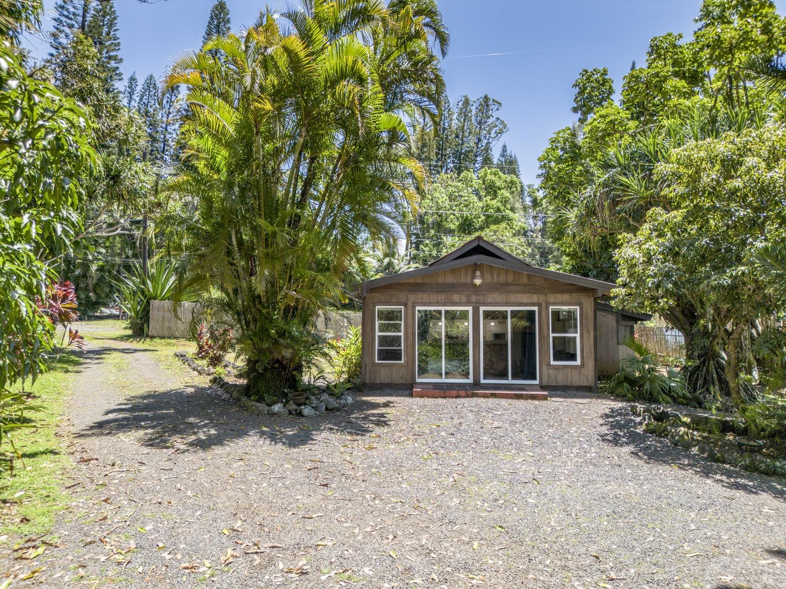 60 Lepo Place Haiku, HI 96708 - Photo 36 of 47 a front view of a house with a garden