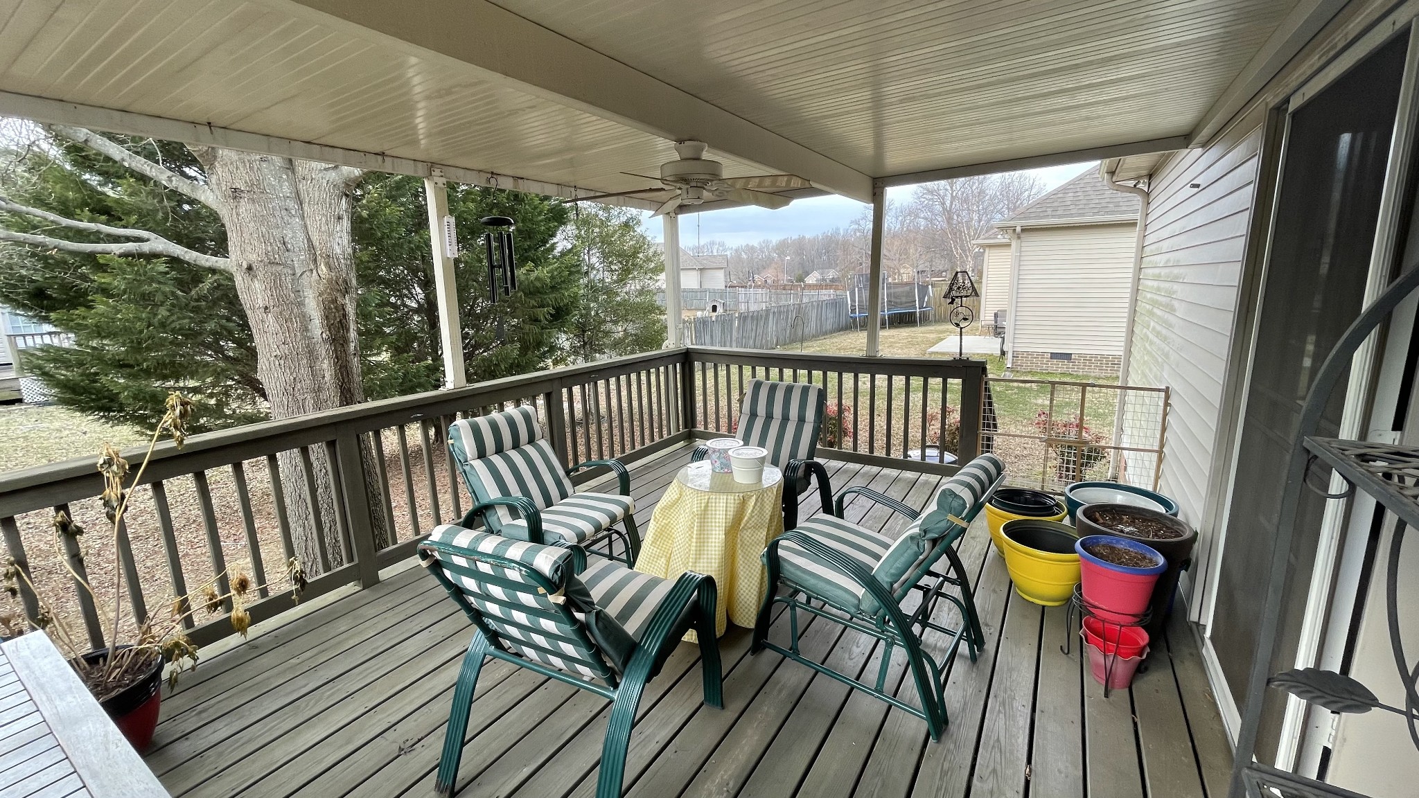 121 Fieldstone Lane Springfield, TN 37172 - Photo 8 of 21 a view of balcony with wooden floor and outdoor seating