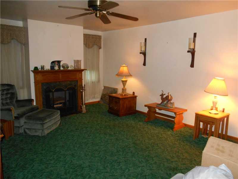 Living Room. Large living room with propane fireplace