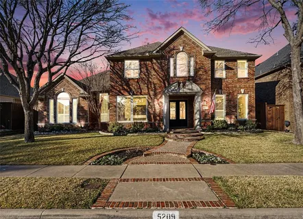 a front view of a house