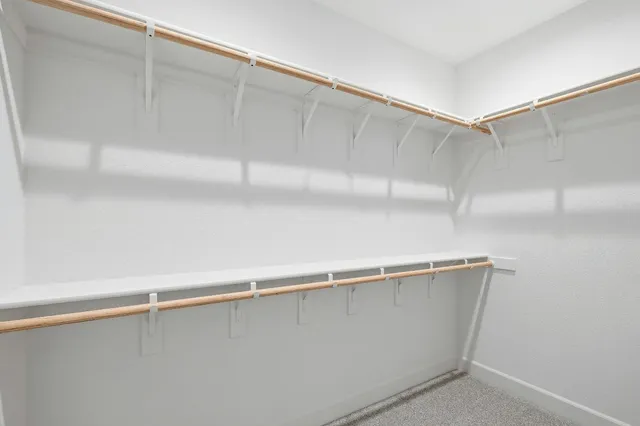 a close view of closet