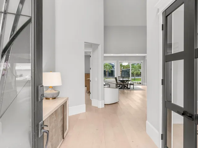 a view of a livingroom with furniture and window
