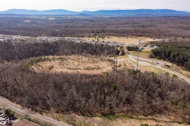 an aerial view of a houses