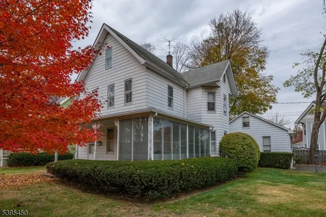a view of a house with a garden