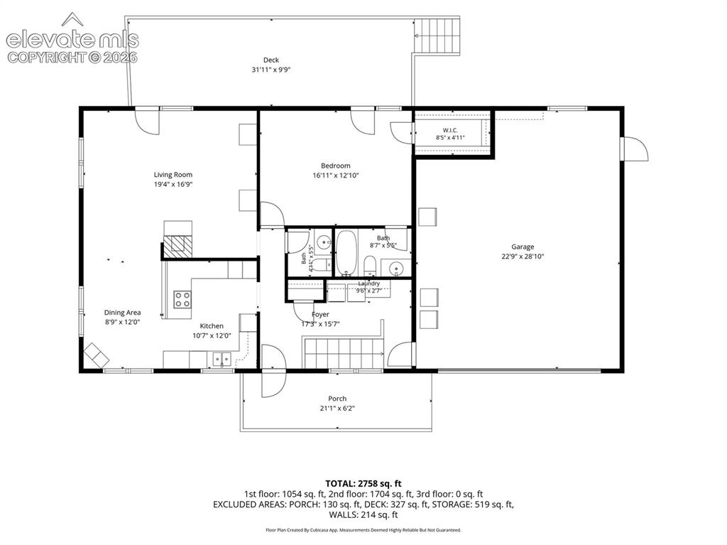4269 Cedar Mountain Road Divide, CO 80814 - Photo 37 of 39 Main level floorplan