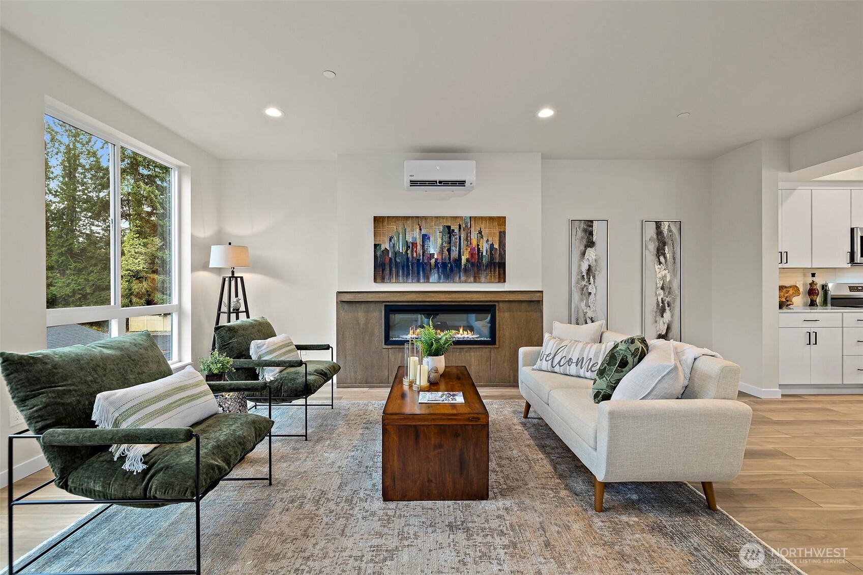 5015 144th Street Southwest, Unit C3 Edmonds, WA 98026 - Photo 15 of 30 a living room with furniture fireplace and window