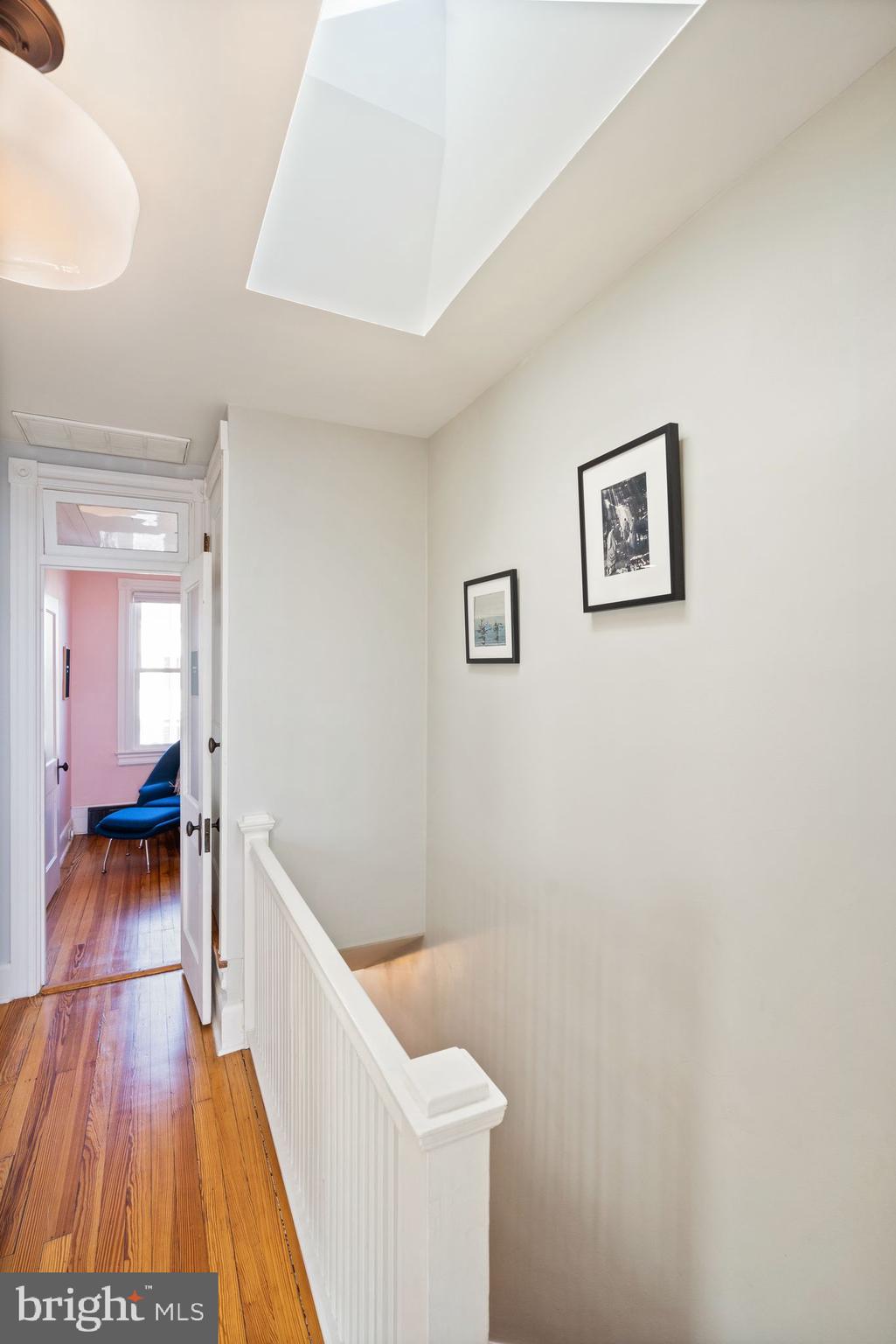 910 10th Street Northeast Washington, DC 20002 - Photo 11 of 27 Upstairs Landing with skylight