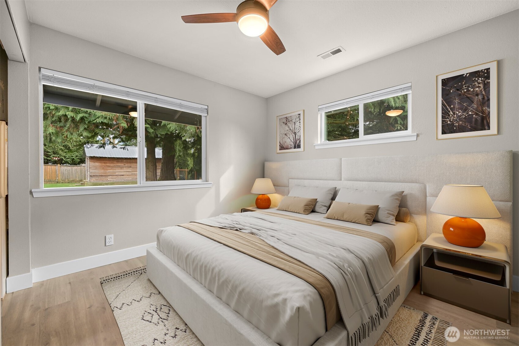 310 West 3rd Street Nooksack, WA 98276 - Photo 17 of 34 a bedroom with a bed and a large window