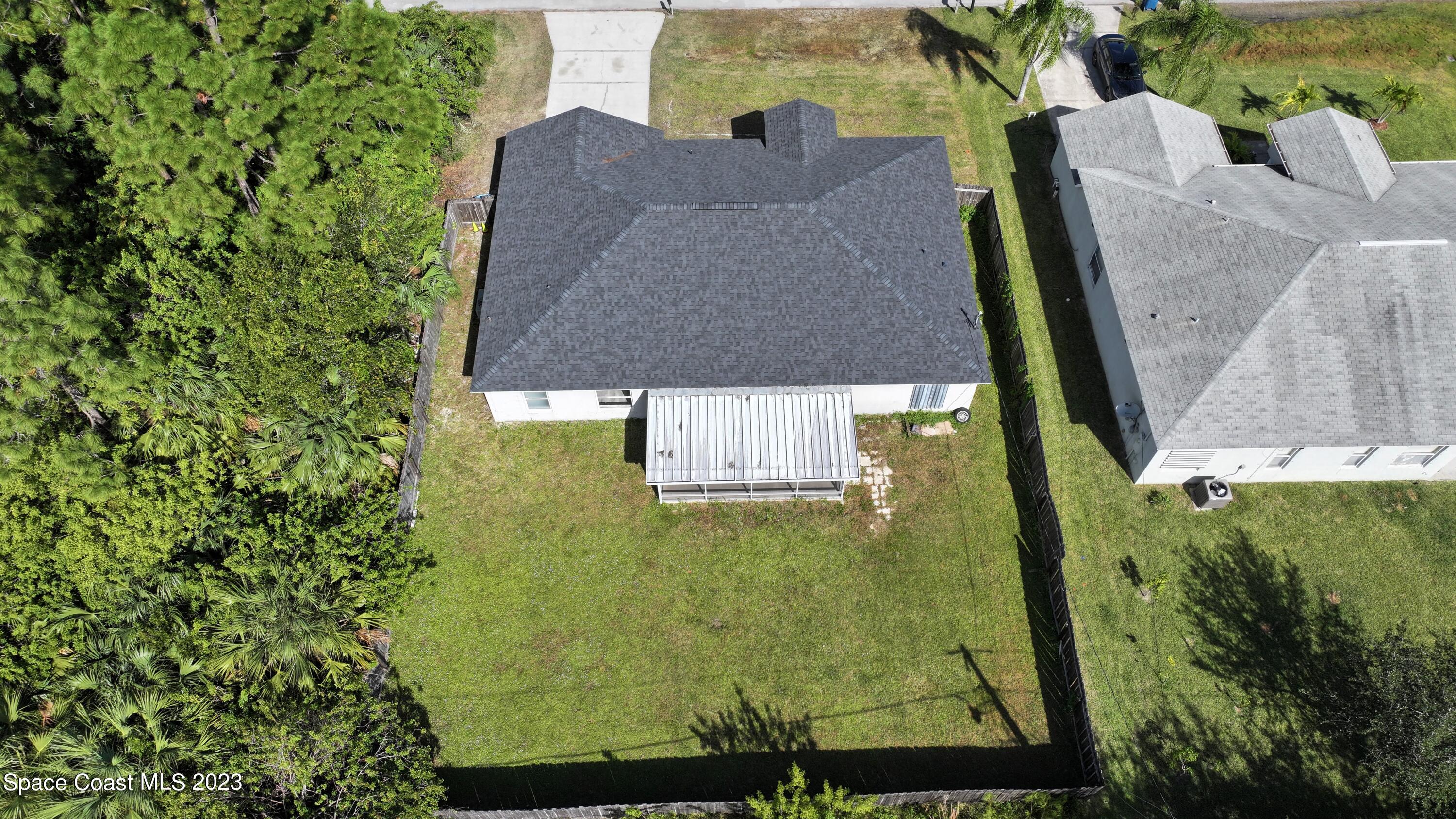 248 Benchor Road Northwest Palm Bay, FL 32907 - Photo 28 of 31 an aerial view of a house