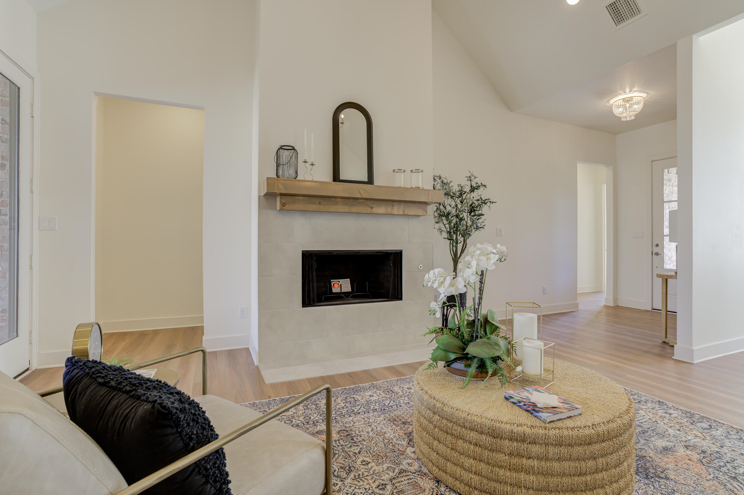 4610 138th Place Lubbock, TX 79424 - Photo 11 of 52 a living room with furniture and a fireplace