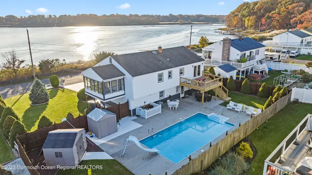 a view of a swimming pool