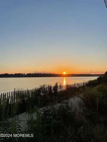 a view of an ocean from a beach
