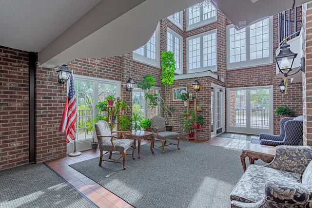 a living room filled with furniture