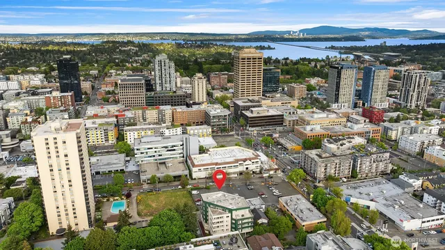 a view of city and ocean