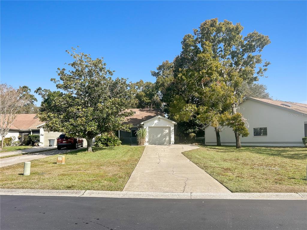 11746 Spring Tree Lane Port Richey, FL 34668 - Photo 1 of 1 a view of a yard with a house in the background