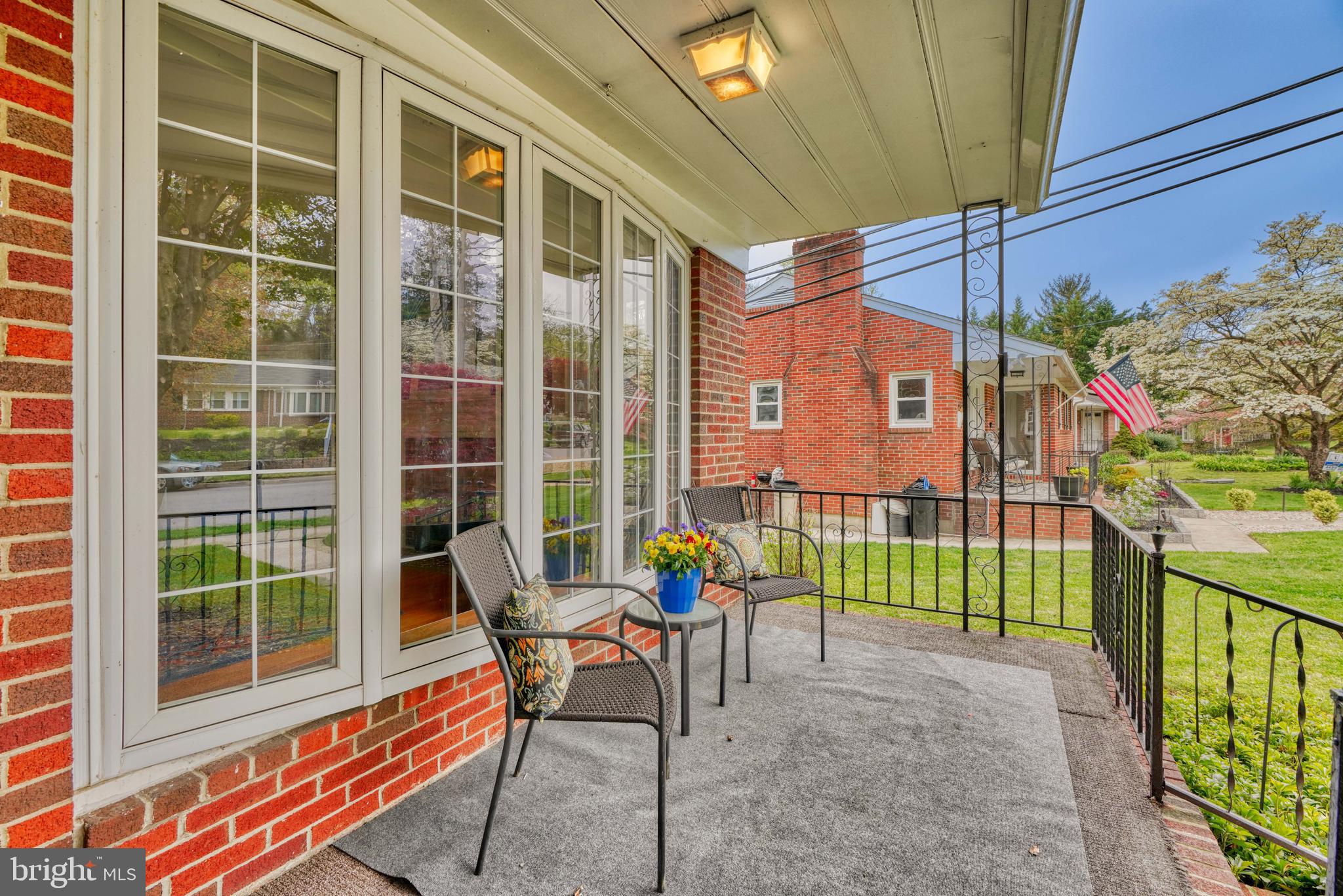 6715 Queens Ferry Road Baltimore, MD 21239 - Photo 4 of 77 View from the porch/wrought iron railings