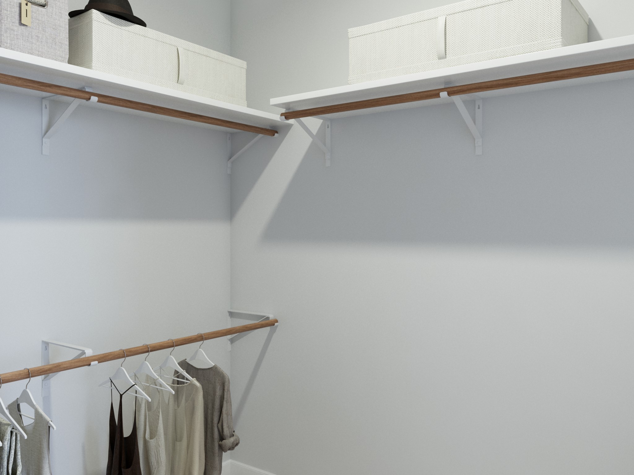 9259 Grace Rdg Drive Willis, TX 77318 - Photo 16 of 31 a view of walk in closet with empty racks