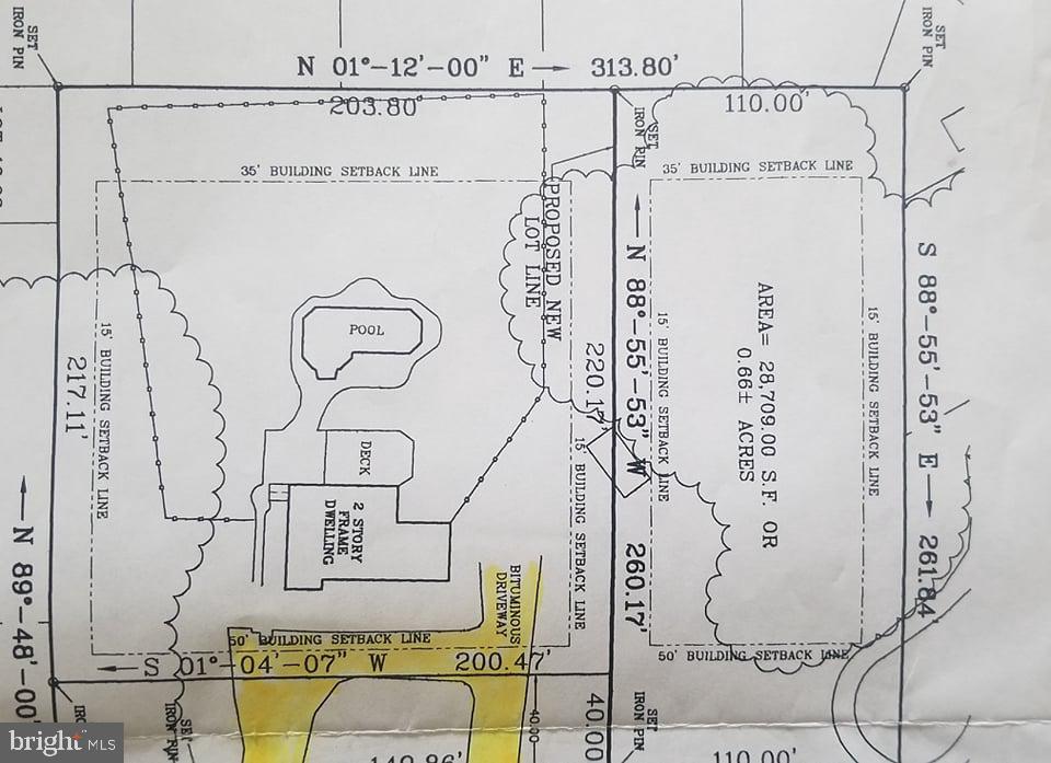 22 Sunset Road Blackwood, NJ 08012 - Photo 60 of 64 Survey zoomed in on both lots