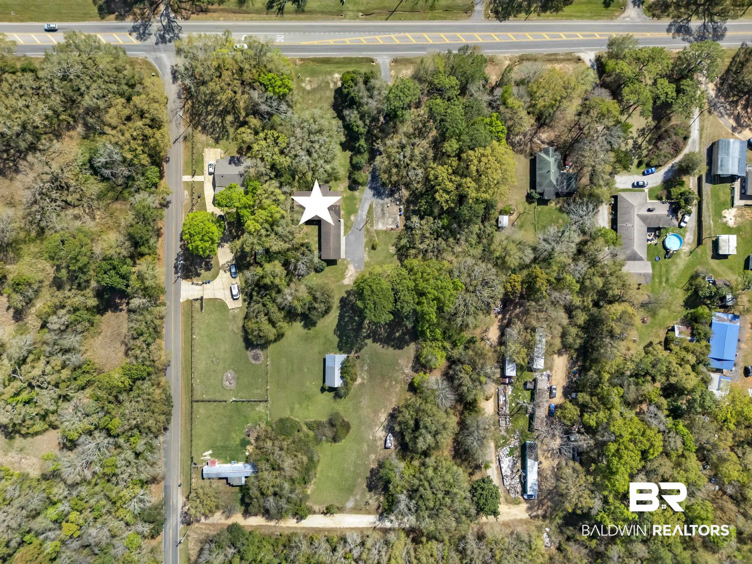 17463 Highway 98 Foley, AL 36535 - Photo 41 of 57 Aerial view of a tree filled landscape