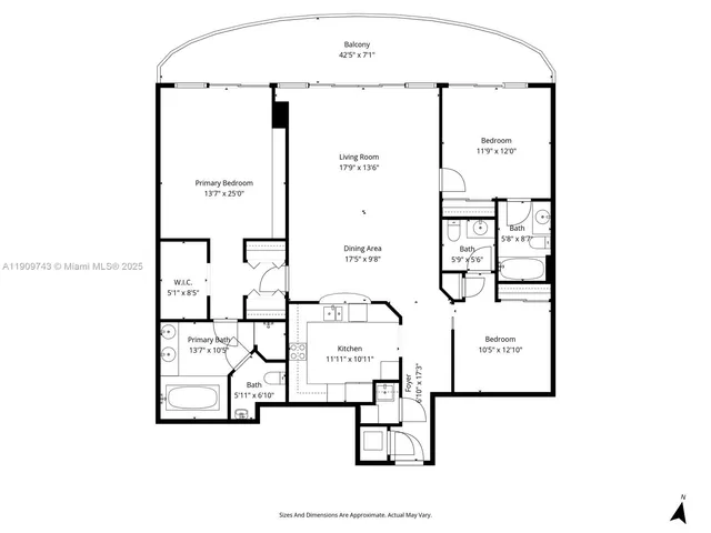 $1,650,000 | 9401 Collins Avenue, Unit 205, Surfside, FL 33154