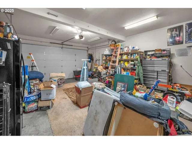 a view of a chairs and table in patio