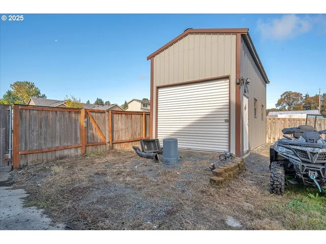 a view of outdoor space with garden and entertaining space